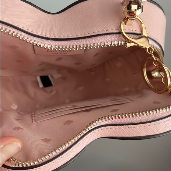 Kate Spade Blush Pink Heart Mini Crossbody Bag - Picture 8 of 12